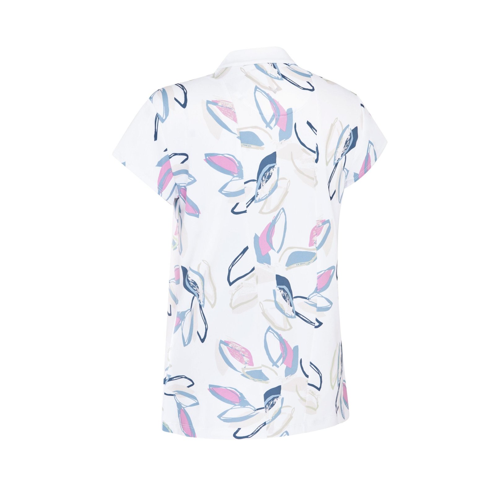 Callaway Linear Petals Damen Poloshirt, brilliant white