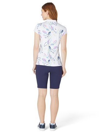 Callaway Linear Petals Damen Poloshirt, brilliant white