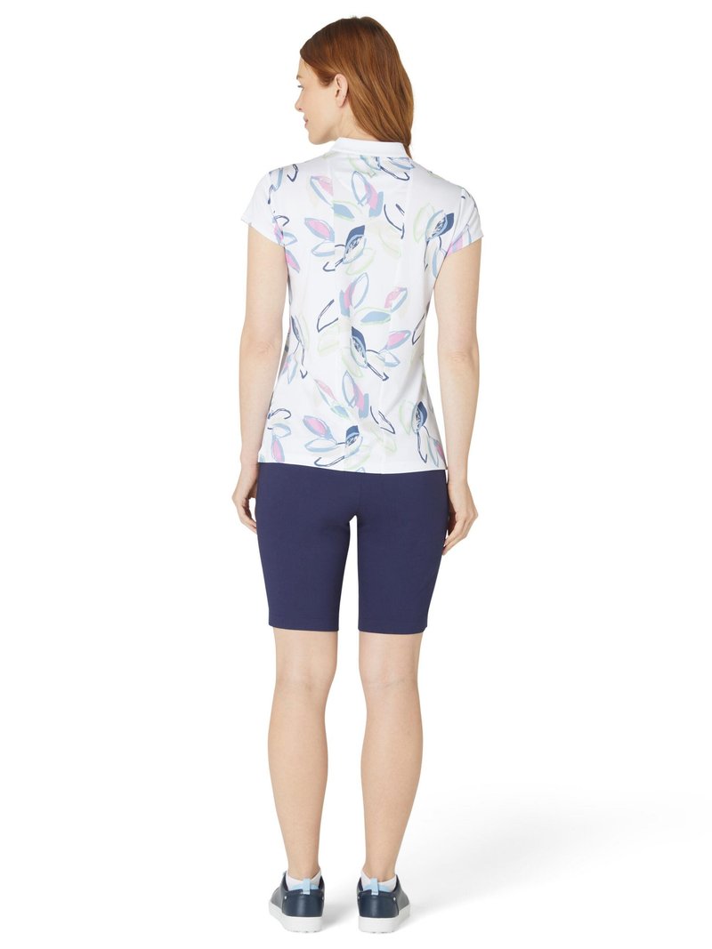 Callaway Linear Petals Damen Poloshirt, brilliant white