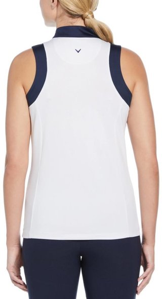 Callaway Engineered Birdie Sleeveless Damen Poloshirt, brilliant white
