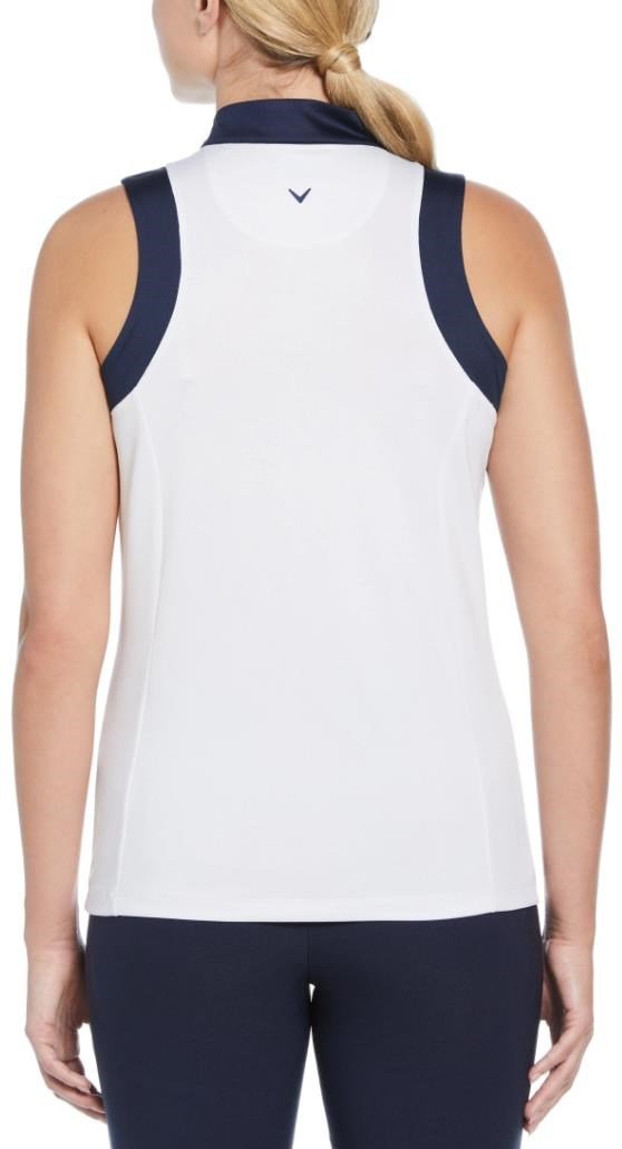 Callaway Engineered Birdie Sleeveless Damen Poloshirt, brilliant white