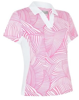 Callaway Stencil Floral Damen Poloshirt, rosa