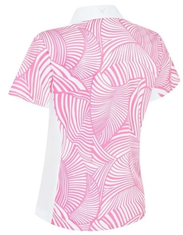 Callaway Stencil Floral Damen Poloshirt, rosa