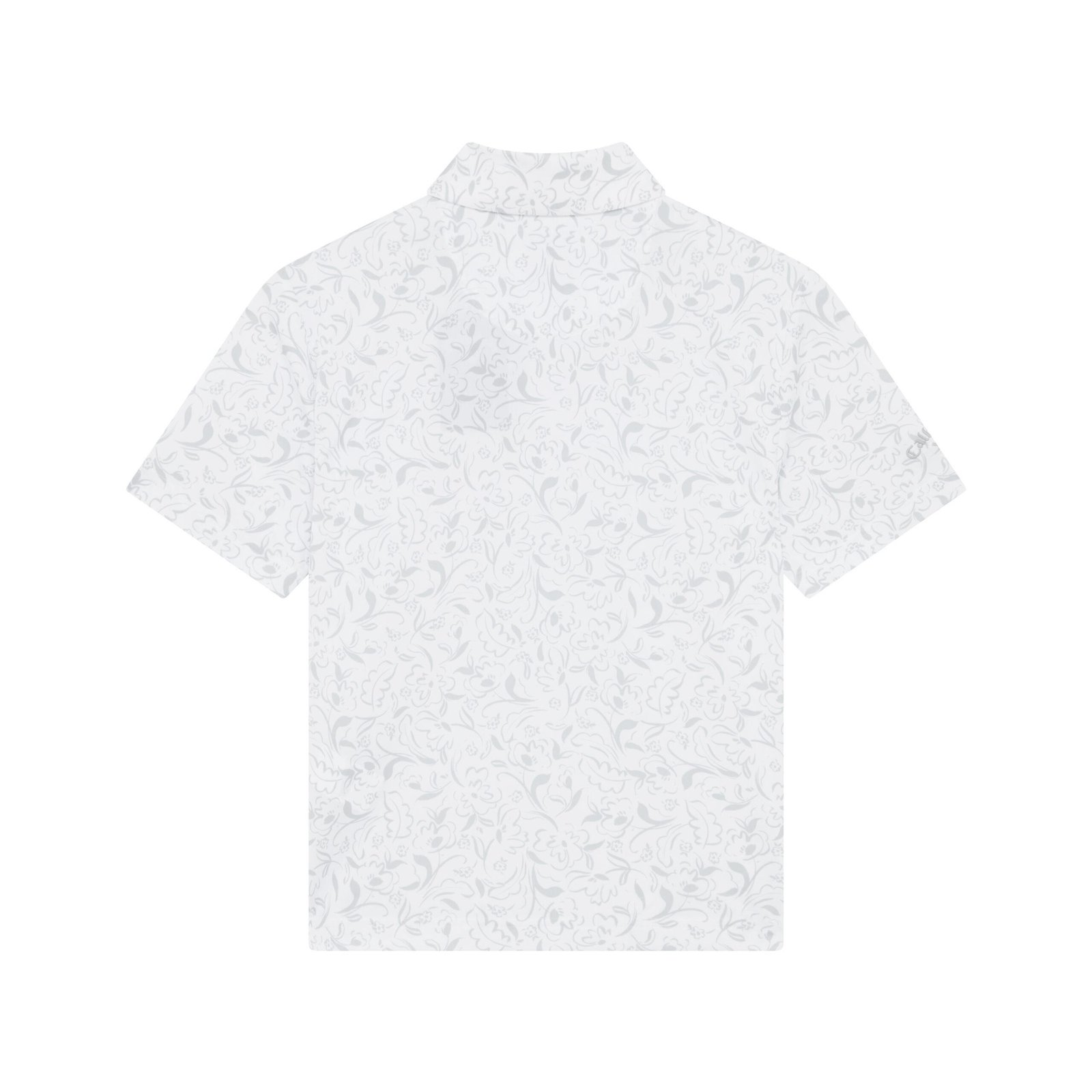 Callaway Floral Print Junior Poloshirt, weiss