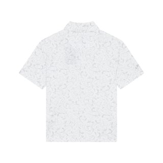 Callaway Floral Print Junior Poloshirt, weiss