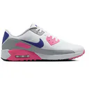 Nike AIR MAX 90 G Unisex Golfschuhe, white/laser pink/concord