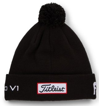 Titleist Tour Pom Pom Wintermütze, schwarz