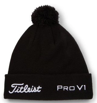 Titleist Tour Pom Pom Wintermütze, schwarz