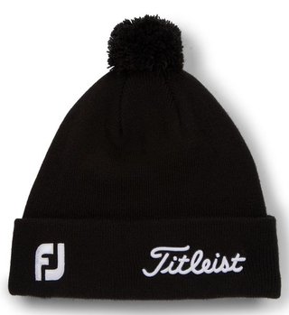 Titleist Tour Pom Pom Wintermütze, schwarz