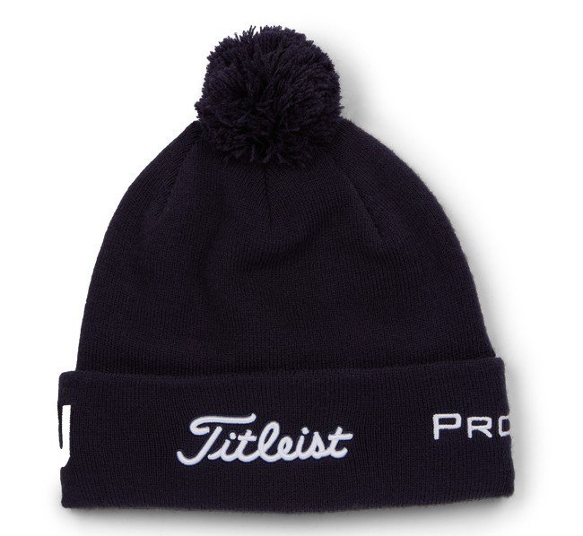 Titleist Tour Pom Pom Wintermütze, dunkelblau
