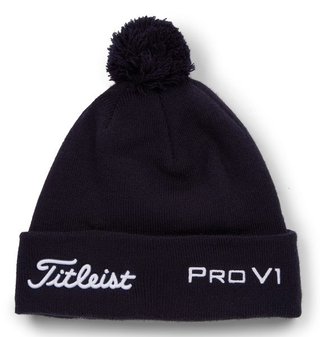 Titleist Tour Pom Pom Wintermütze, dunkelblau