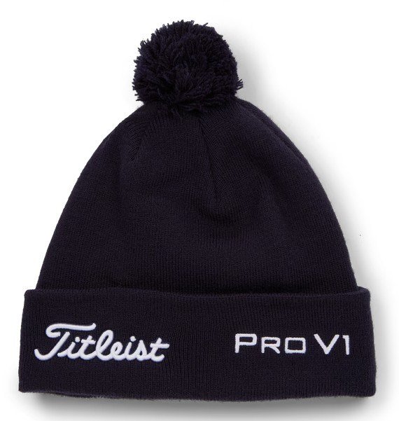 Titleist Tour Pom Pom Wintermütze, dunkelblau