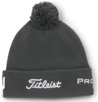 Titleist Tour Pom Pom Wintermütze, grau