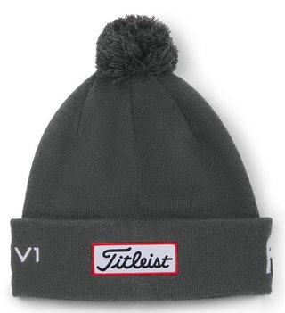 Titleist Tour Pom Pom Wintermütze, grau