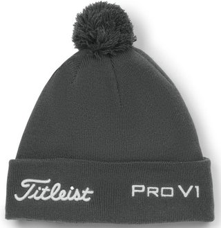 Titleist Tour Pom Pom Wintermütze, grau