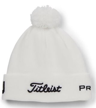 Titleist Tour Pom Pom Wintermütze, weiss