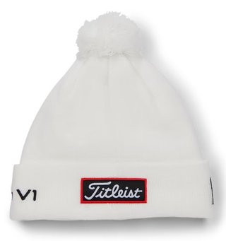 Titleist Tour Pom Pom Wintermütze, weiss