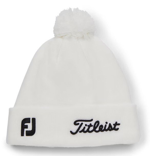 Titleist Tour Pom Pom Wintermütze, weiss