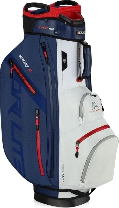 Big Max Dri Lite Sport 3 Cartbag, dunkelblau/weiss/rot