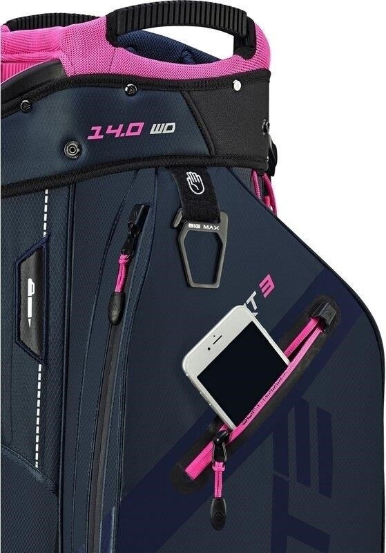 Big Max Dri Lite Sport 3 Cartbag, steel blue/fuchsia
