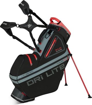 Big Max Dri Lite Hybrid Tour 2 stand bag, schwarz/grau/rot