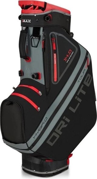 Big Max Dri Lite Hybrid Tour 2 stand bag, schwarz/grau/rot
