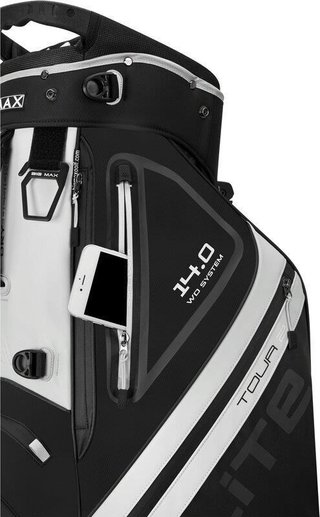 Big Max Dri Lite Hybrid Tour 2 stand bag, schwarz/weiss