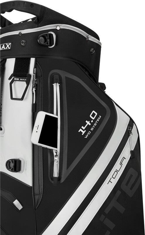 Big Max Dri Lite Hybrid Tour 2 stand bag, schwarz/weiss
