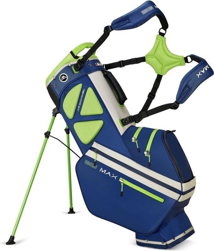 Big Max Dri Lite Hybrid Tour 2 stand bag, dunkelblau/limette