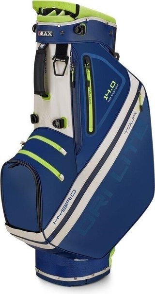 Big Max Dri Lite Hybrid Tour 2 stand bag, dunkelblau/limette