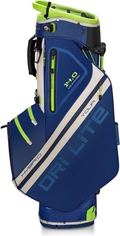 Big Max Dri Lite Hybrid Tour 2 stand bag, dunkelblau/limette