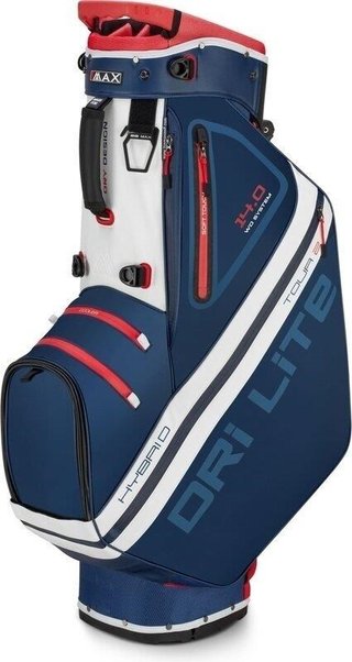 Big Max Dri Lite Hybrid Tour 2 stand bag, dunkelblau/rot/weiss
