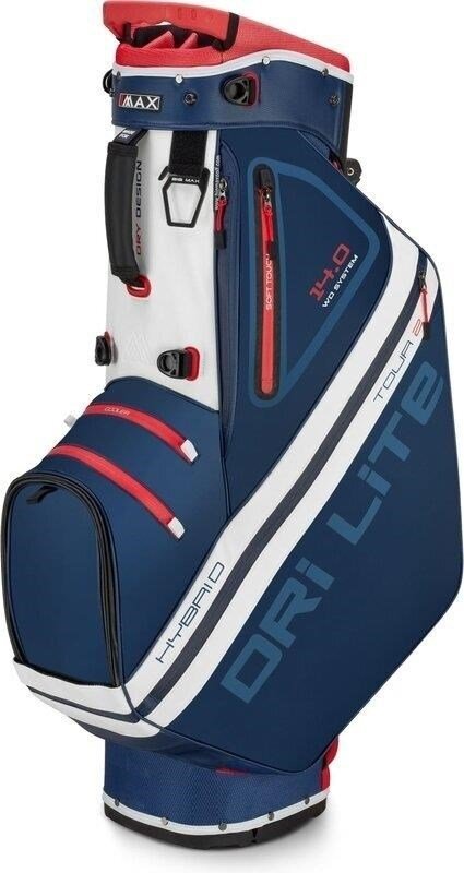 Big Max Dri Lite Hybrid Tour 2 stand bag, dunkelblau/rot/weiss