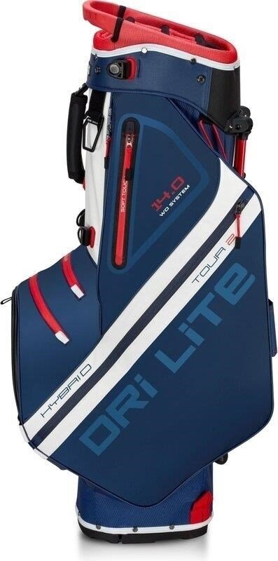 Big Max Dri Lite Hybrid Tour 2 stand bag, dunkelblau/rot/weiss