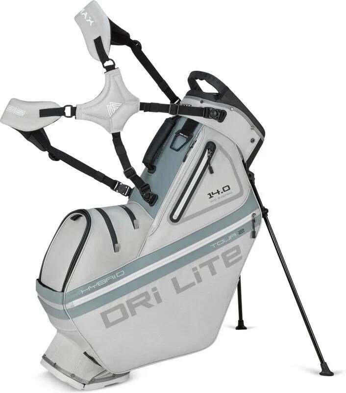 Big Max Dri Lite Hybrid Tour 2 stand bag, silber/grau