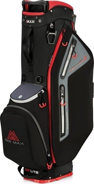 Big Max Dri Lite Feather 2 Standbag, schwarz/rot