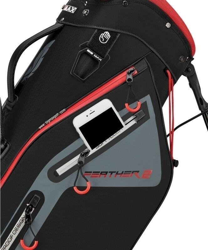 Big Max Dri Lite Feather 2 Standbag, schwarz/rot