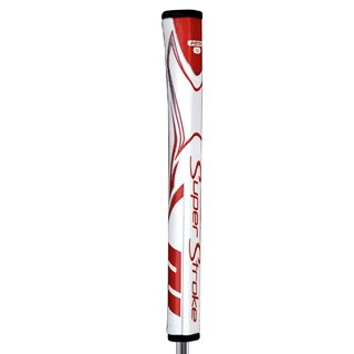 SuperStroke Zenergy Pistol GT 1.0 putter grip, weiss/rot