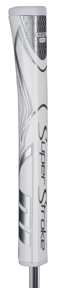 SuperStroke Zenergy Pistol GT 2.0 Putter Griff, weiss/silber