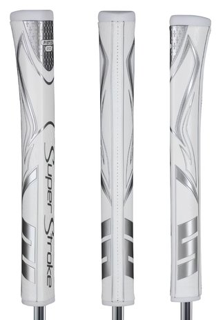 SuperStroke Zenergy Pistol GT 2.0 Putter Griff, weiss/silber