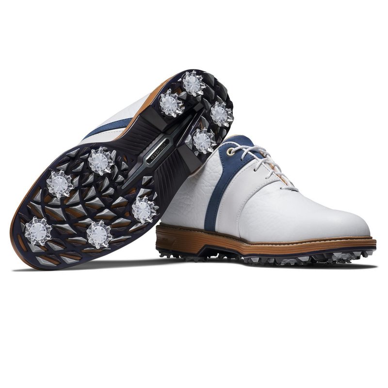 FootJoy Premiere Series Packard Herren Golfschuhe, weiss/dunkelblau