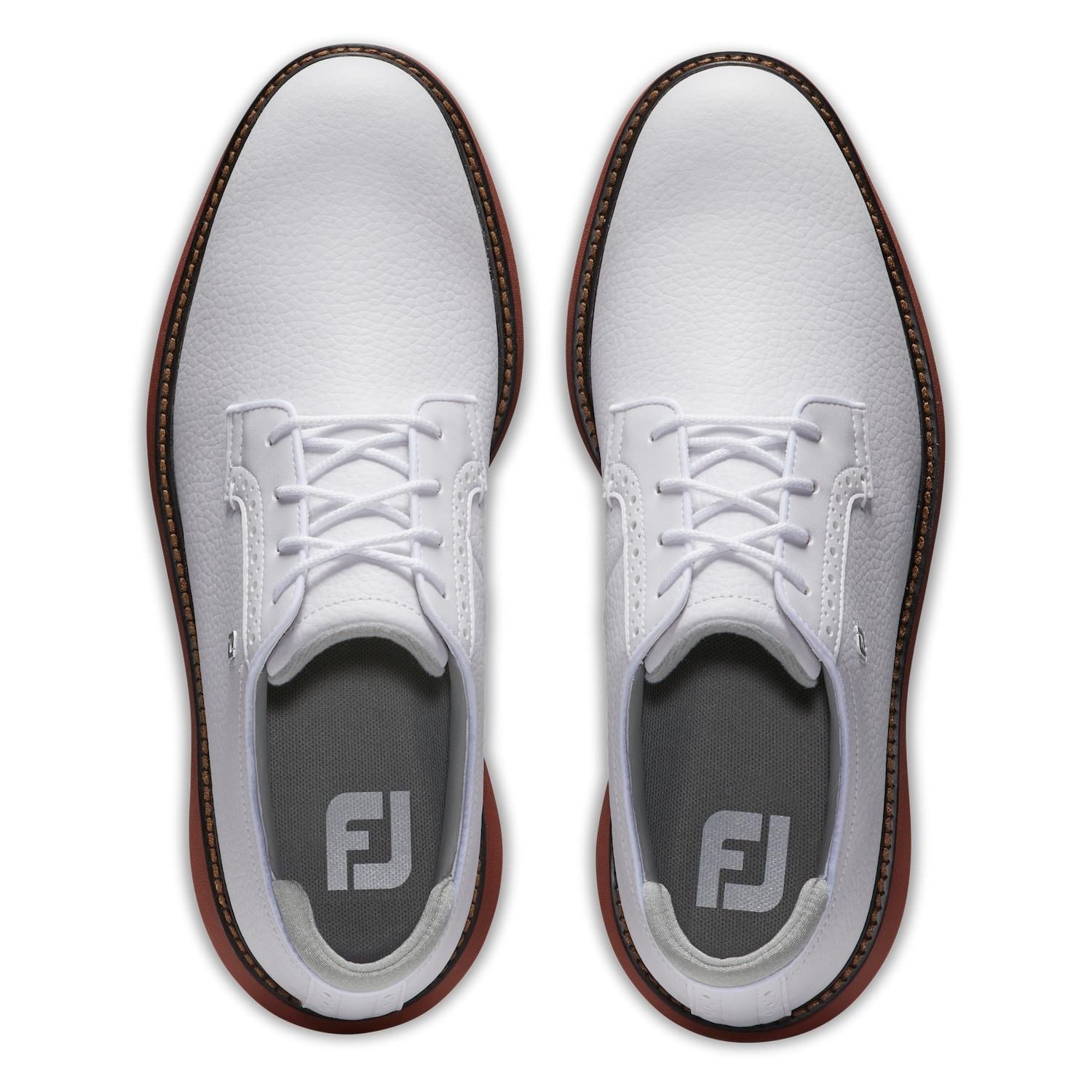 FootJoy Traditions Herren Golfschuhe, weiss/brick blucher