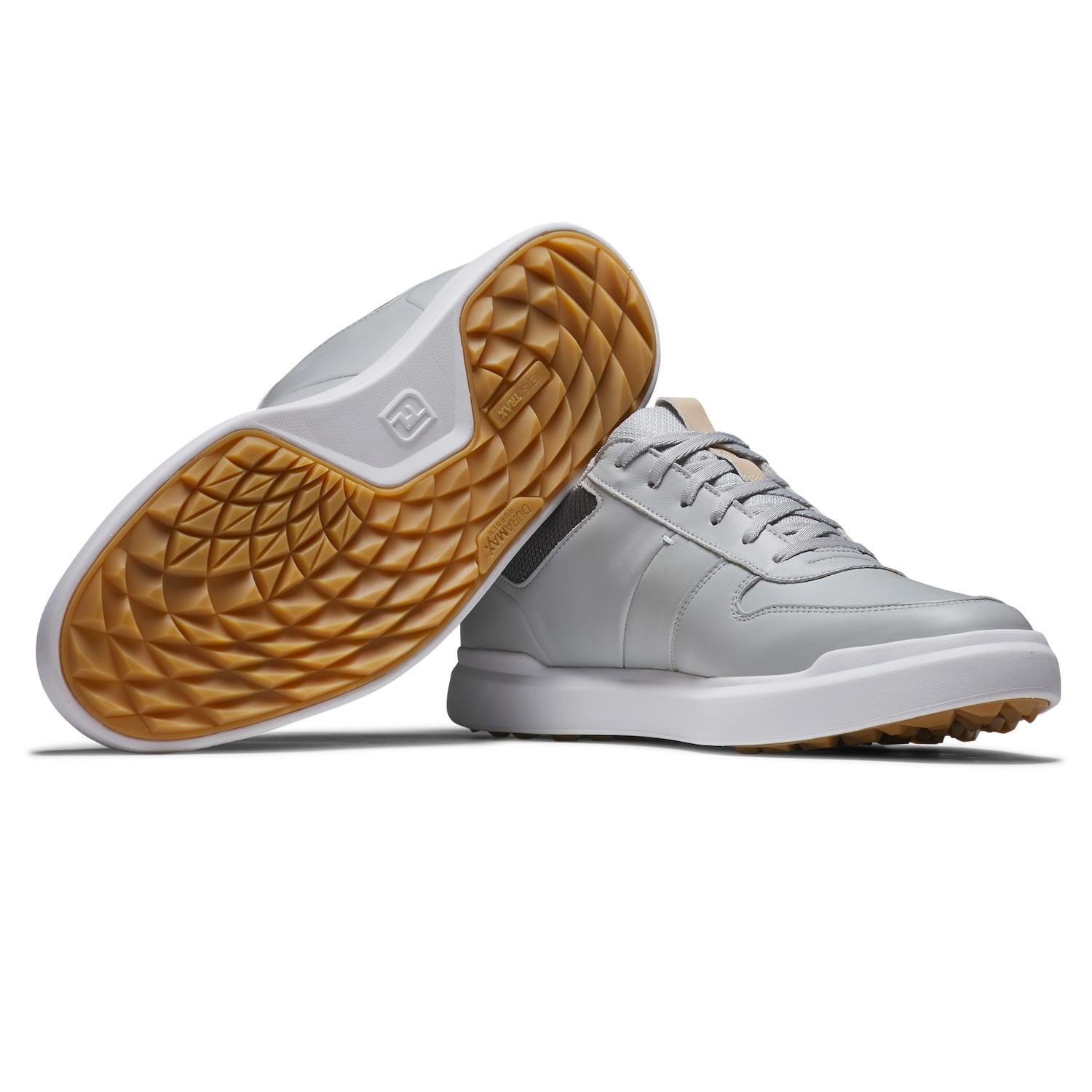 FootJoy Contour Casual Herren Golfschuhe, grau/weiss