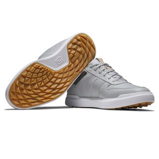 FootJoy Contour Casual Herren Golfschuhe, grau/weiss