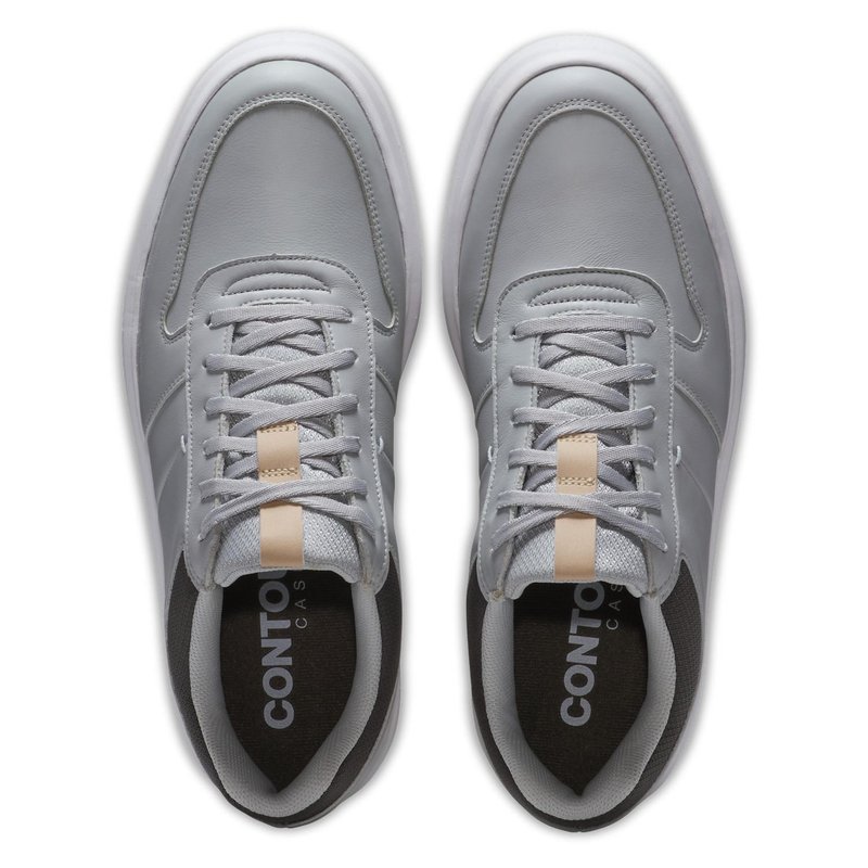 FootJoy Contour Casual Herren Golfschuhe, grau/weiss
