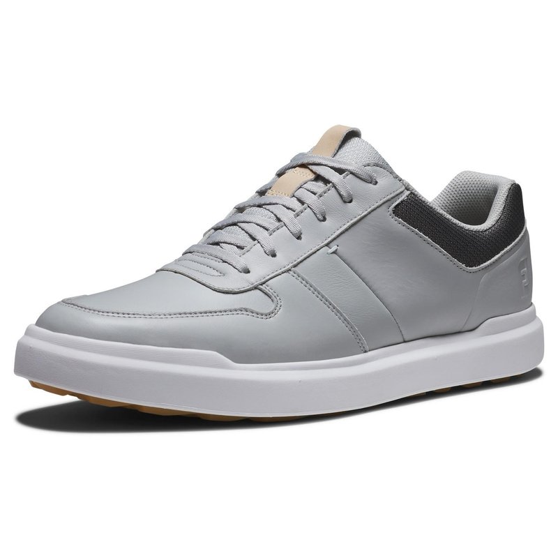 FootJoy Contour Casual Herren Golfschuhe, grau/weiss
