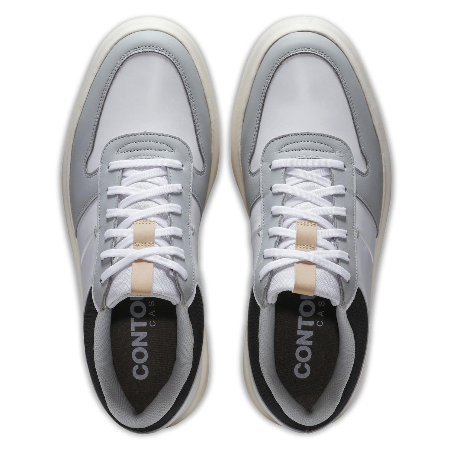 FootJoy Contour Casual Herren Golfschuhe, weiss/grau/schwarz