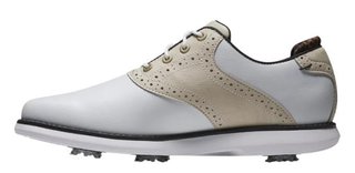 FootJoy Traditions Damen Golfschuhe, white/tan/black