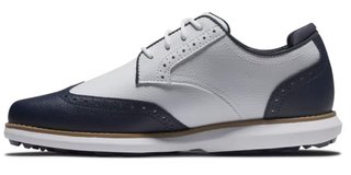 FootJoy Traditions Wing Tip Damen Golfschuhe, weiss/dunkelblau