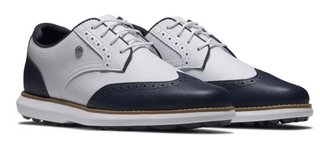FootJoy Traditions Wing Tip Damen Golfschuhe, weiss/dunkelblau